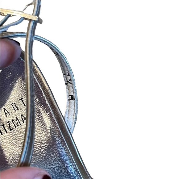 STUART WEITZMAN Metallic gold strappy sandal Size 7.5 - Picture 7 of 7